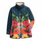 Flōre | Women’s Jacket | Colorful Floral Print Multicolor