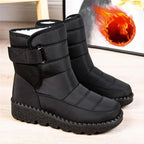 Ēden | Women's Quilted Mid-Calf Boots - Warm Winter Snow Booties