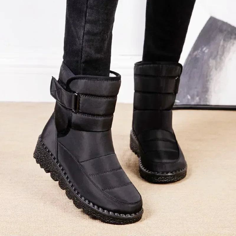 Ēden | Women's Quilted Mid-Calf Boots - Warm Winter Snow Booties