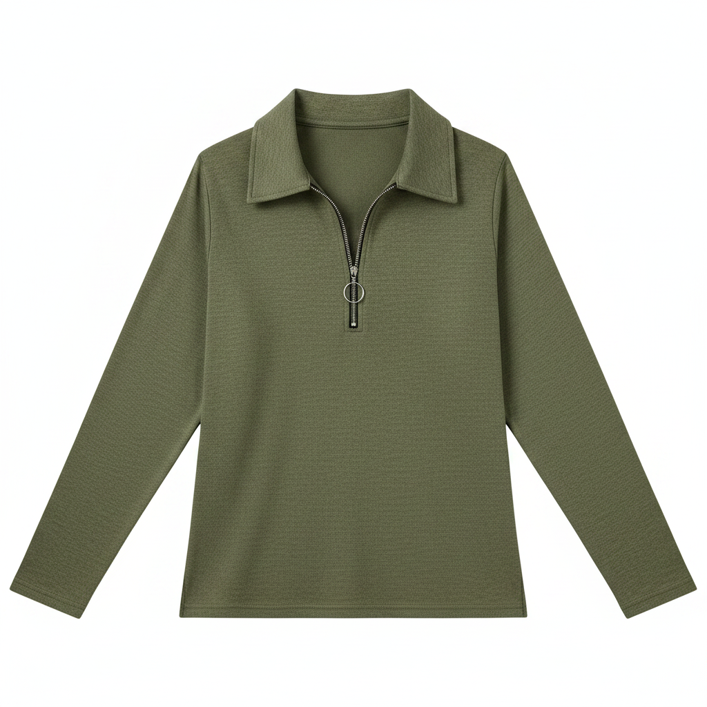 Tasana | Women's Sweater | Collared Half Zip Style