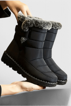 Sephira | Women's Quilted Ankle Boots - Padded Winter Warm Booties