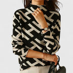 Sephira | Women's Patterned Knit Sweater - Modern Textured Pullover