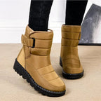Ēden | Women's Quilted Mid-Calf Boots - Warm Winter Snow Booties