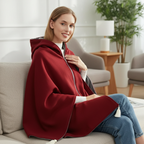 USB Heated Blanket with 3 Heat Settings – Soft Fleece Electric Throw with Zipper, Power Bank Compatible – for Home, Office & Travel