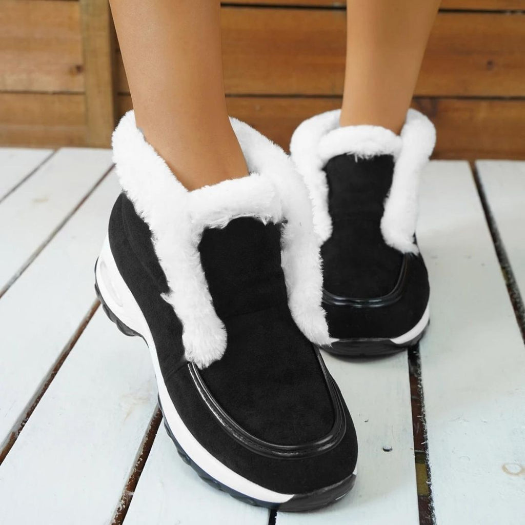 Solis | Women's Platform Ankle Boots - Padded Collar Chunky Booties