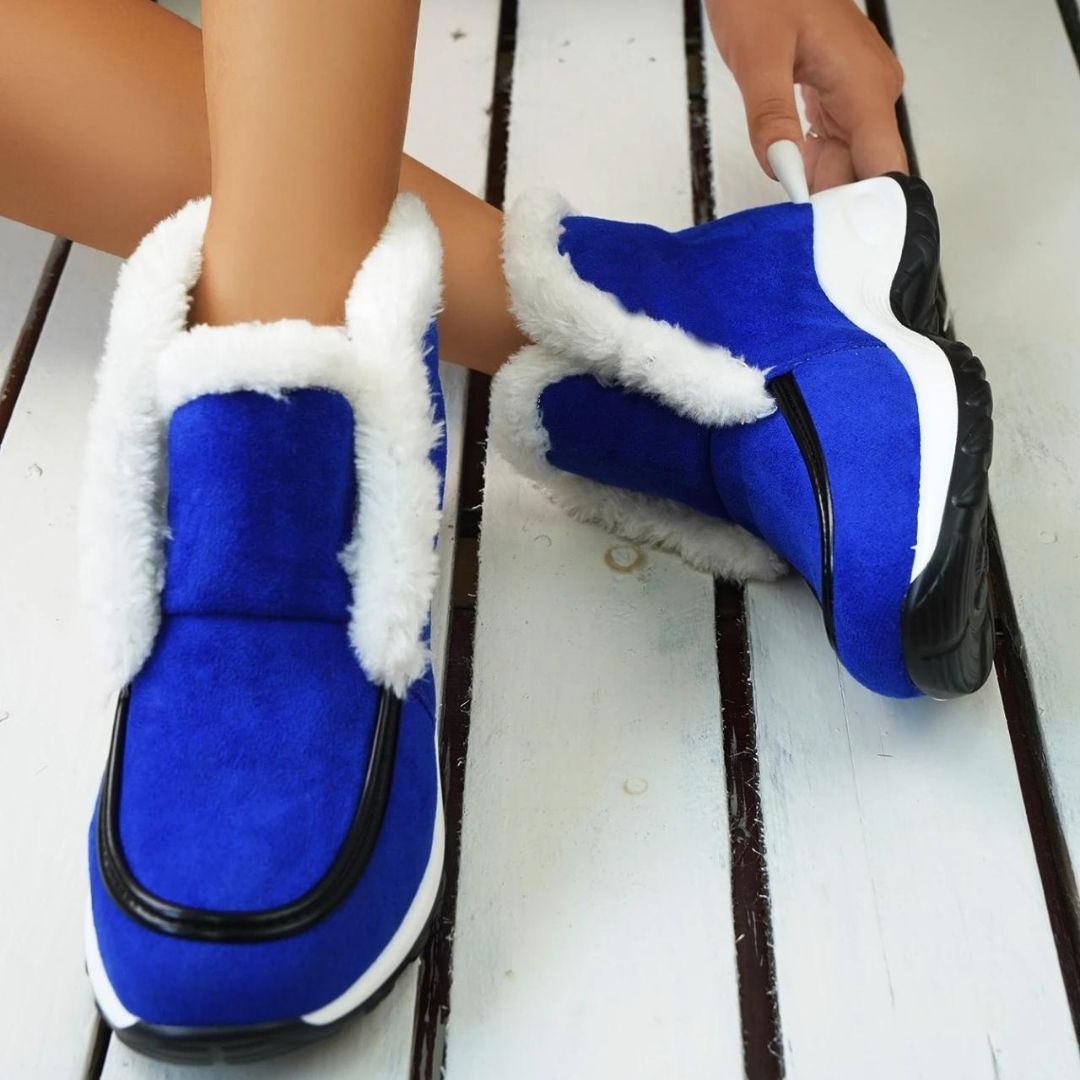 Solis | Women's Platform Ankle Boots - Padded Collar Chunky Booties