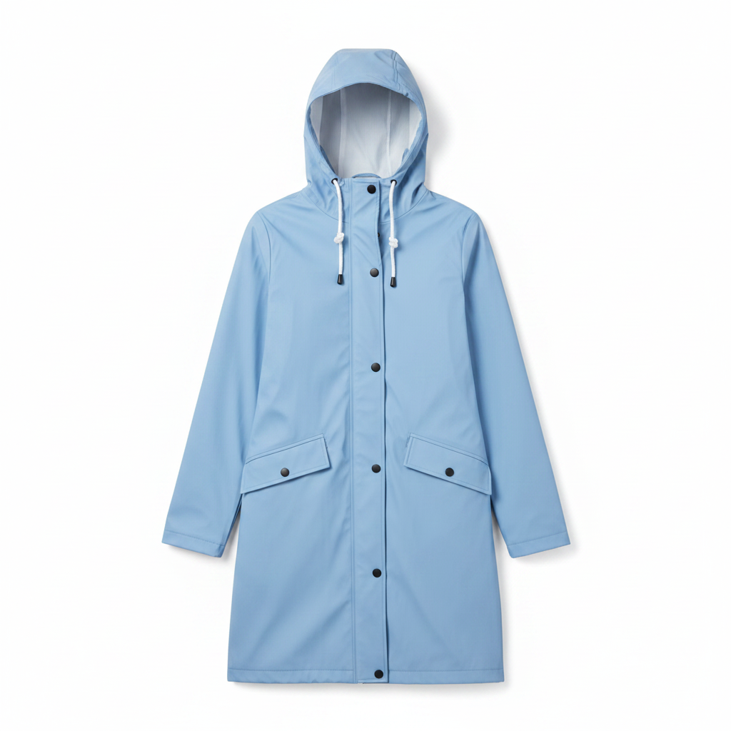 Amore | Women’s Long Breathable Rain Jacket with Lining and Pockets
