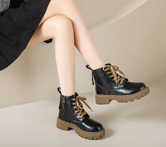 Flōre | Women's Side Zip Ankle Boots - Round Toe Casual Booties