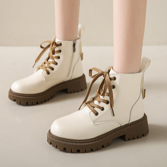 Flōre | Women's Side Zip Ankle Boots - Round Toe Casual Booties