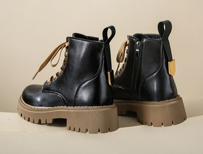 Flōre | Women's Side Zip Ankle Boots - Round Toe Casual Booties