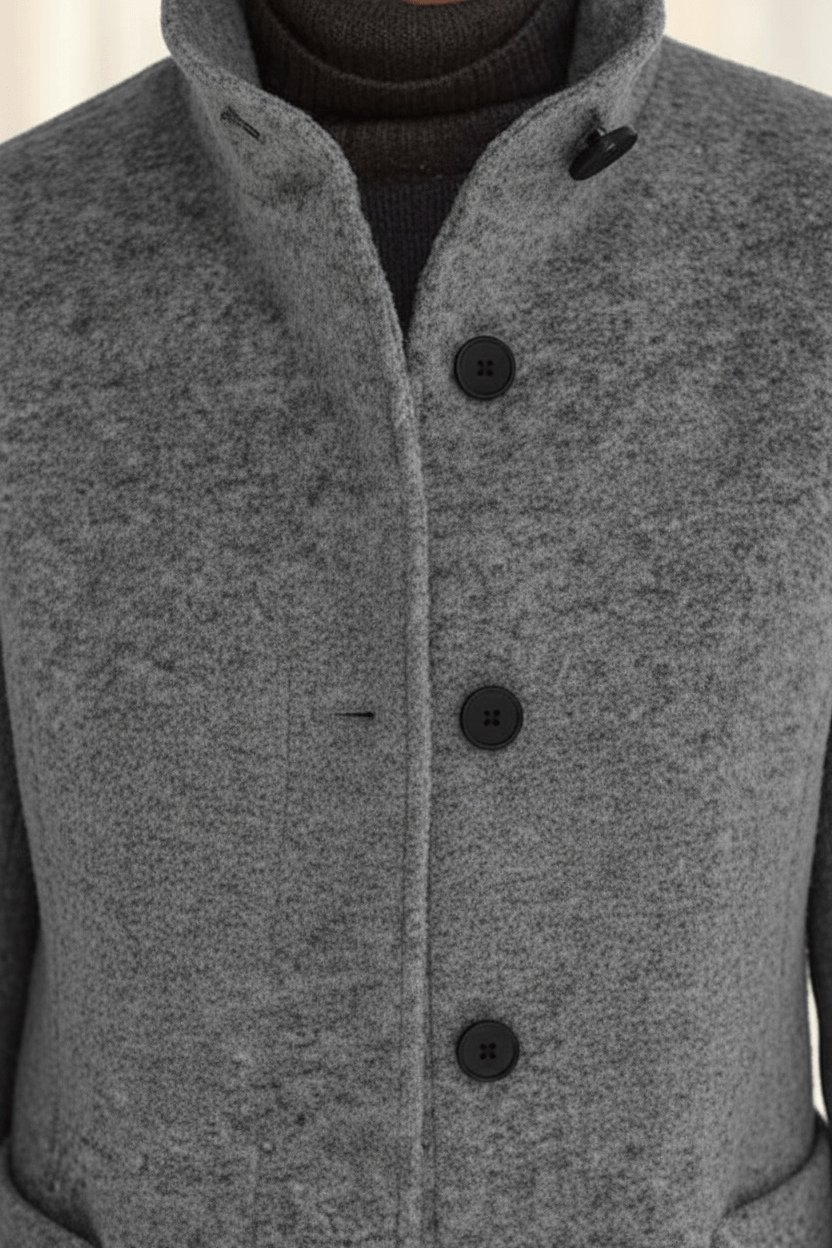 Zahara | Women's Faux Wool Tailored Overcoat - Classic Notch Lapel Trench Coat & Long Winter Jacket