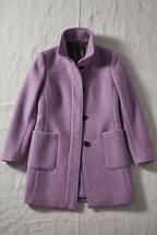 Zahara | Women's Faux Wool Tailored Overcoat - Classic Notch Lapel Trench Coat & Long Winter Jacket