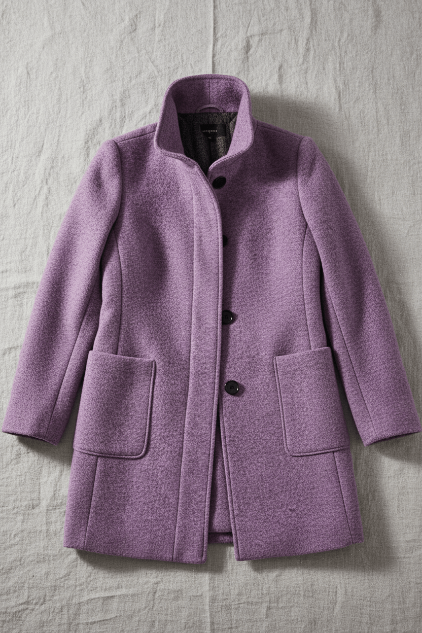 Zahara | Women's Faux Wool Tailored Overcoat - Classic Notch Lapel Trench Coat & Long Winter Jacket