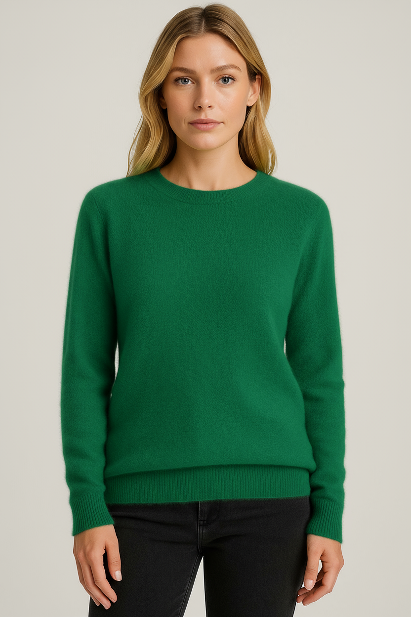 Roque | Women's Classic Crewneck Sweater - Soft Ribbed Knit Pullover & Long Sleeve Casual Jumper