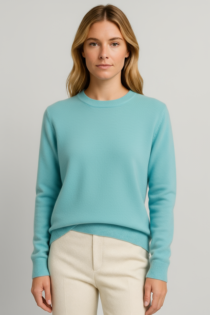 Roque | Women's Classic Crewneck Sweater - Soft Ribbed Knit Pullover & Long Sleeve Casual Jumper