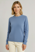 Roque | Women's Classic Crewneck Sweater - Soft Ribbed Knit Pullover & Long Sleeve Casual Jumper