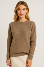Roque | Women's Classic Crewneck Sweater - Soft Ribbed Knit Pullover & Long Sleeve Casual Jumper