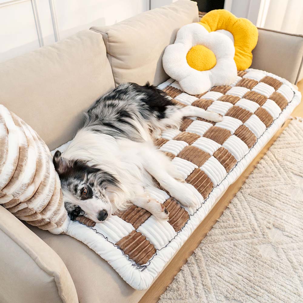 Soft Pet Blanket – Chenille Couch Cover for Dogs & Cats, Non-Slip Furniture Protector, Machine Washable – CozyCover