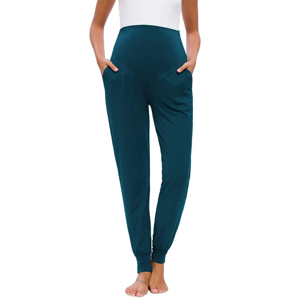 Martina Maternity Leggings – Soft Pregnancy Leggings with Adjustable Waistband, Slim Fit, 5 Colors, S–2XL – Roque