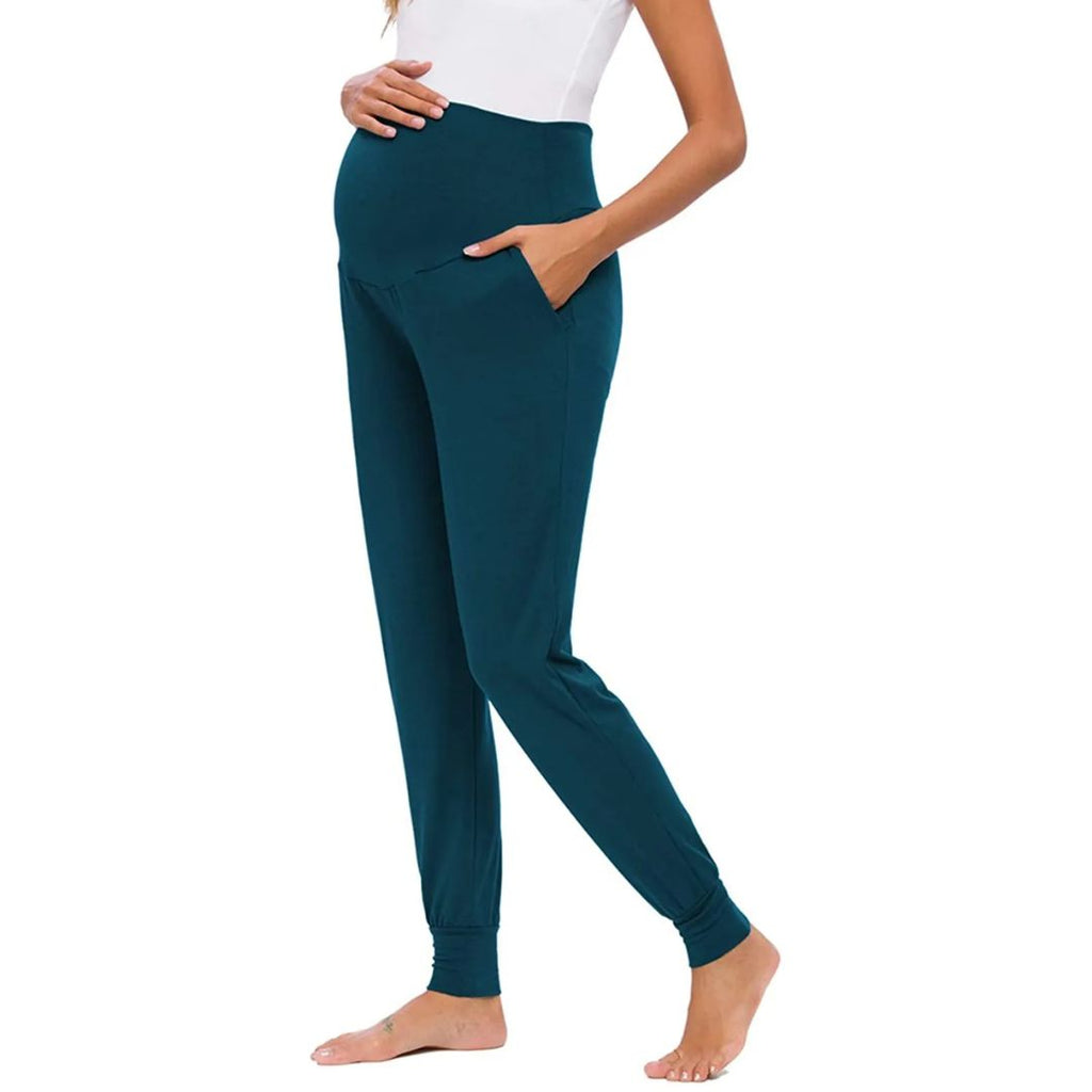 Martina Maternity Leggings – Soft Pregnancy Leggings with Adjustable Waistband, Slim Fit, 5 Colors, S–2XL – Roque