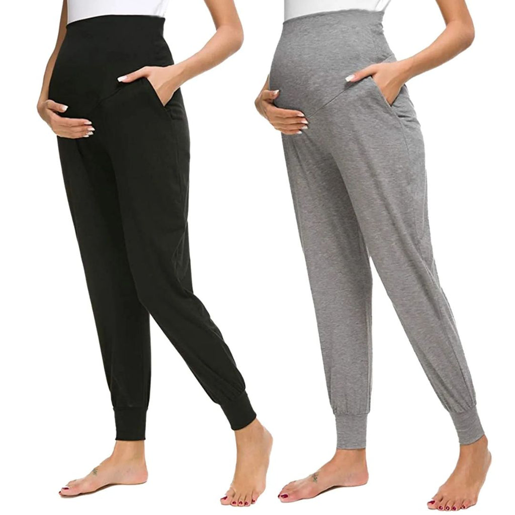Martina Maternity Leggings – Soft Pregnancy Leggings with Adjustable Waistband, Slim Fit, 5 Colors, S–2XL – Roque