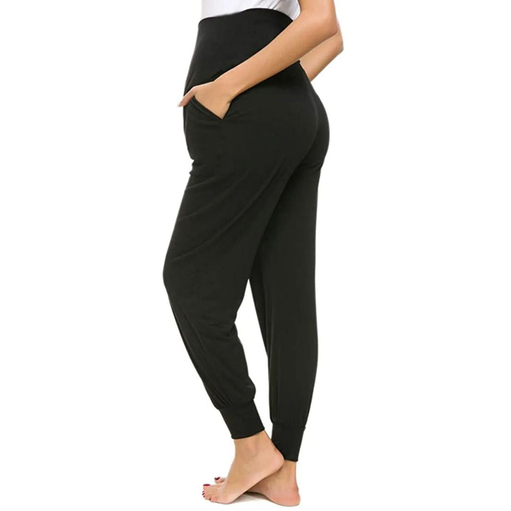 Martina Maternity Leggings – Soft Pregnancy Leggings with Adjustable Waistband, Slim Fit, 5 Colors, S–2XL – Roque