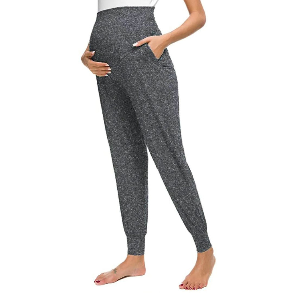 Martina Maternity Leggings – Soft Pregnancy Leggings with Adjustable Waistband, Slim Fit, 5 Colors, S–2XL – Roque