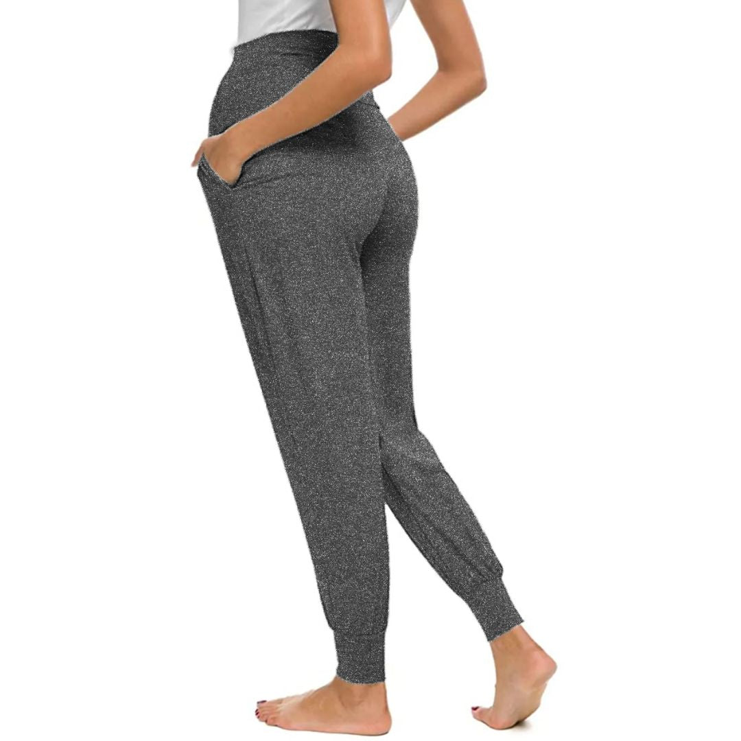 Martina Maternity Leggings – Soft Pregnancy Leggings with Adjustable Waistband, Slim Fit, 5 Colors, S–2XL – Roque