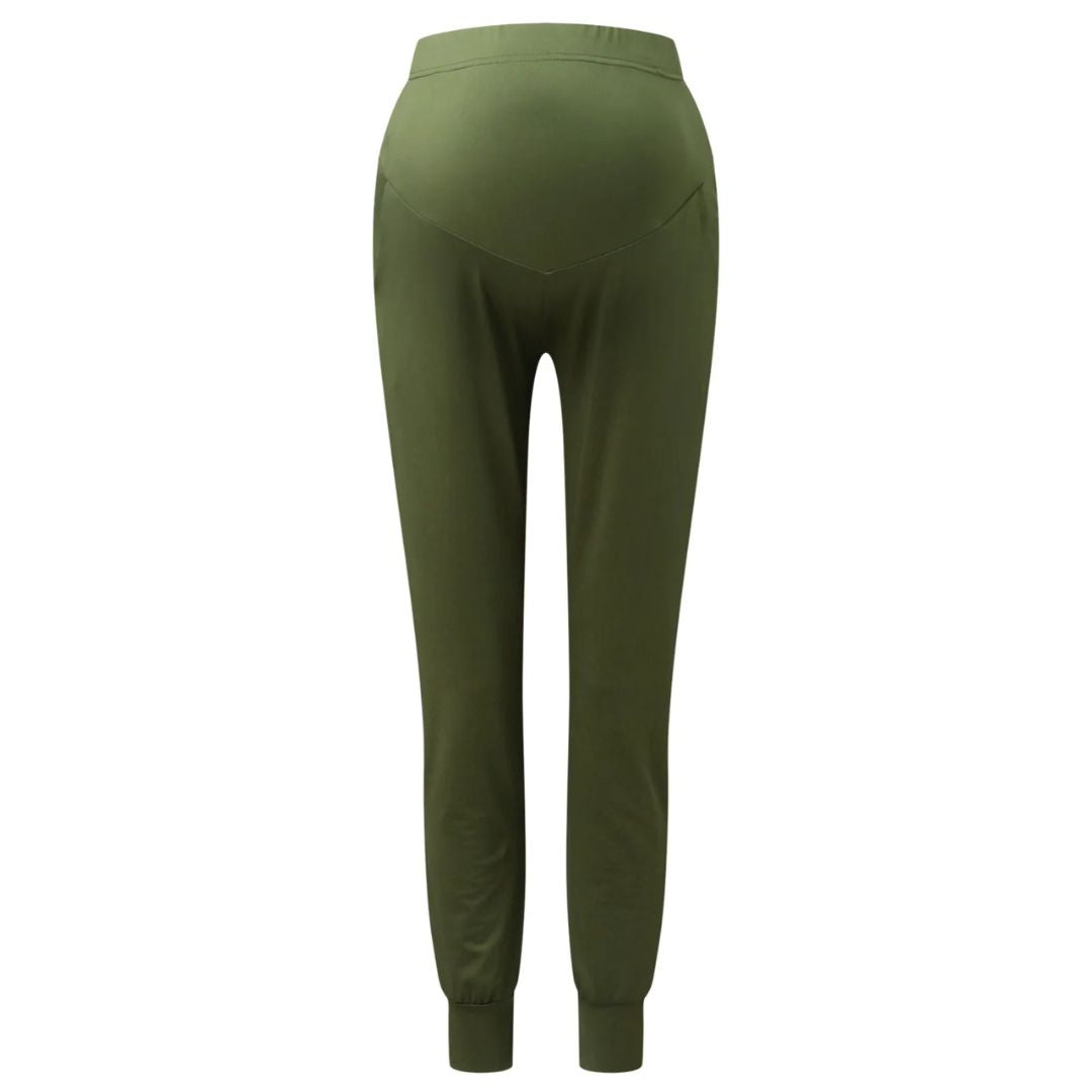 Martina Maternity Leggings – Soft Pregnancy Leggings with Adjustable Waistband, Slim Fit, 5 Colors, S–2XL – Roque