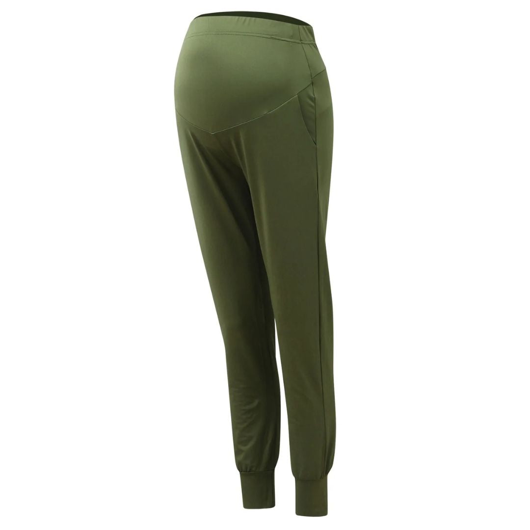 Martina Maternity Leggings – Soft Pregnancy Leggings with Adjustable Waistband, Slim Fit, 5 Colors, S–2XL – Roque