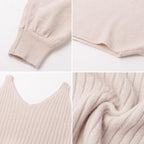 Maternity Set – Stretchy Maternity Dress & Sweater Set for Expecting Mothers, Pregnancy Outfit, One Size – Luna