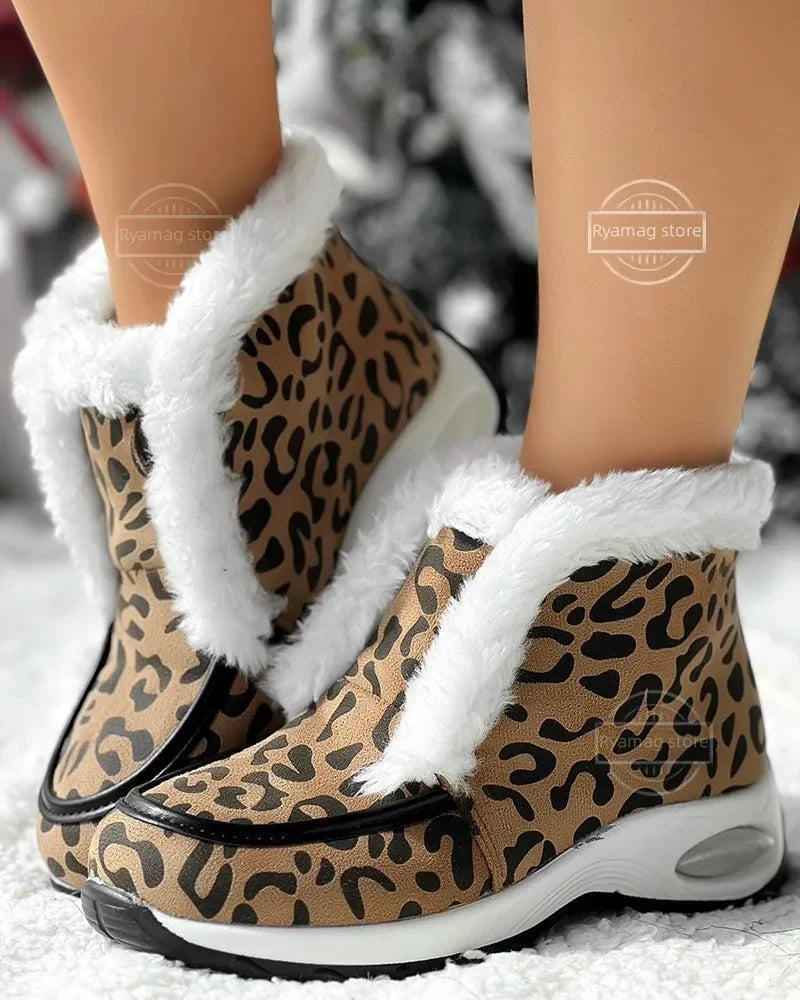 Solis | Women's Platform Ankle Boots - Padded Collar Chunky Booties