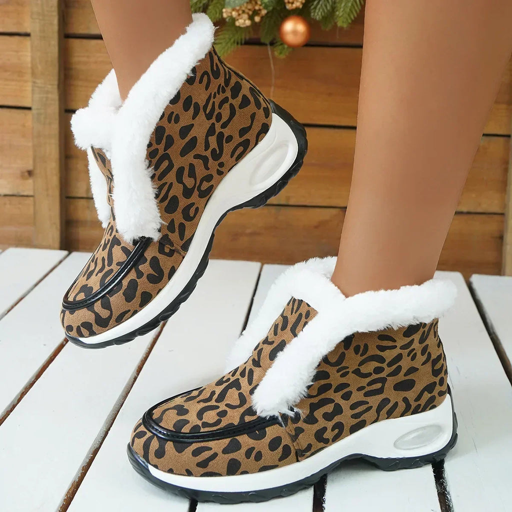 Solis | Women's Platform Ankle Boots - Padded Collar Chunky Booties