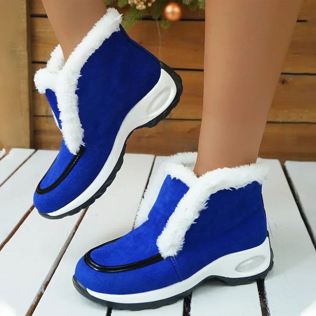 Solis | Women's Platform Ankle Boots - Padded Collar Chunky Booties
