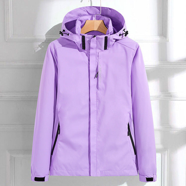 Dôre | Stylish Waterproof Rain Jacket Purple