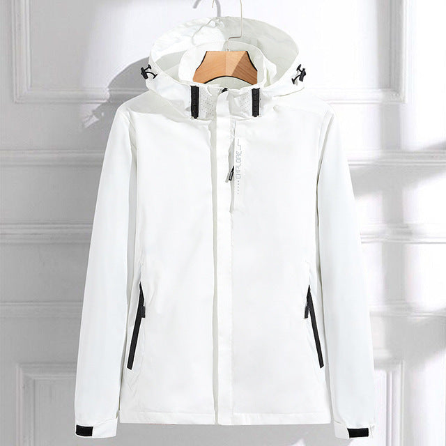Dôre | Stylish Waterproof Rain Jacket White