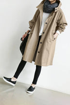 Bersh | Comfortable Waterproof Trench Coat with Hood Beige