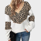 Solis | Women's Colorblock Sweater - Long Sleeve Crewneck Pullover