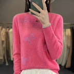 Pamelo | Women’s Sweater | Butterfly Embellishment Detail