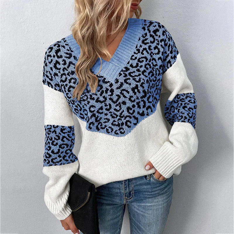 Solis | Women's Colorblock Sweater - Long Sleeve Crewneck Pullover