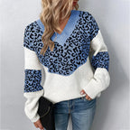 Solis | Women's Colorblock Sweater - Long Sleeve Crewneck Pullover