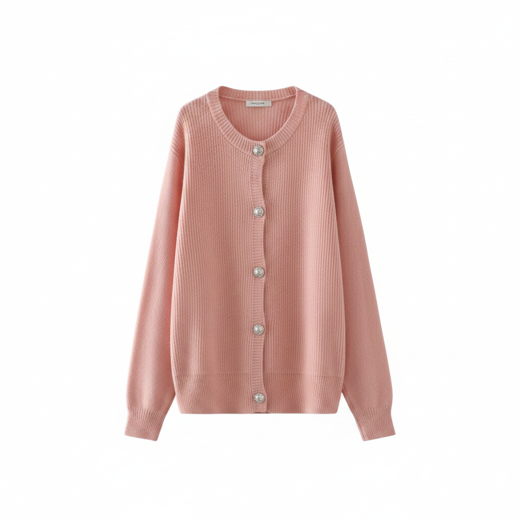 Inspire | Women's Sweater | Button Front Ribbed Cuffs
