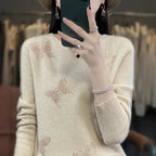 Pamelo | Women’s Sweater | Butterfly Embellishment Detail