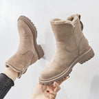 Inspire | Women's Round Toe Ankle Boots - Side Zip Casual Booties