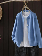 Inspire | Women's Sweater | Button Front Ribbed Cuffs