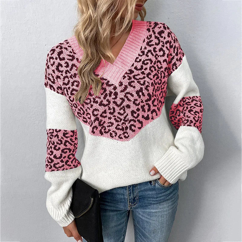 Solis | Women's Colorblock Sweater - Long Sleeve Crewneck Pullover