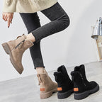 Inspire | Women's Round Toe Ankle Boots - Side Zip Casual Booties