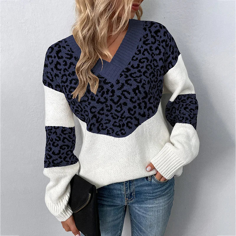 Solis | Women's Colorblock Sweater - Long Sleeve Crewneck Pullover