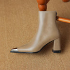 Isana | Boots For Women | Pointed Toe Block Heel Style