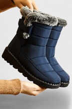 Sephira | Women's Quilted Ankle Boots - Padded Winter Warm Booties